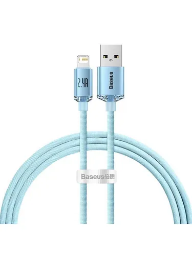 Baseus USB cable for iP Crystal Shine 2.4A 1.2m (blue)