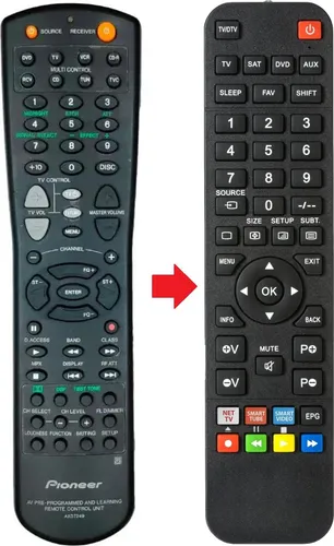 Fernbedienung geeignet für PIONEER VSX-709RDS von ARKAIA