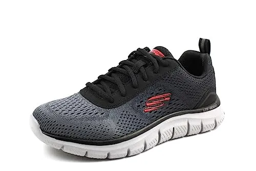 Skechers Herren Track Ripkent Sneaker, Grau, 40 EU - Herren-Sneaker, bequem und stylisch für den Alltag, ideal für aktive Männer