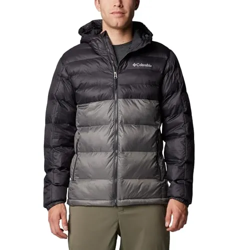 Columbia Buck Butte II Herren Kapuzenjacke - Outdoor Freizeitjacke mit Daunenimitat-Isolierung, wasserabweisend und ideal für kalte Wintertage. Mit verstellbarem Saum und Kinnschutz für optimalen Komfort und Schutz.