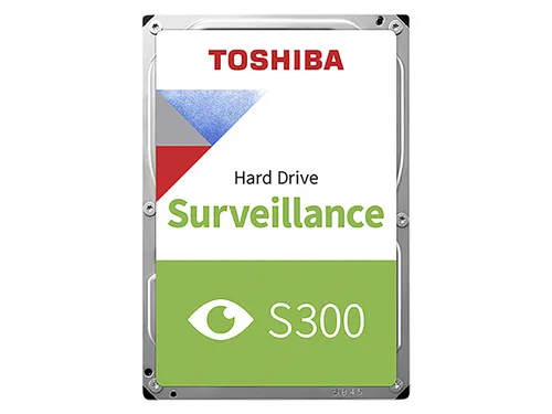 Toshiba Festplatte S300 HDD HDWT720UZSVA - 3,5 Zoll, intern, SATA III, 2TB für HD-Sicherheits- und Überwachungssysteme, optimiert für Dauerbetrieb und reibungslose Videoaufzeichnung