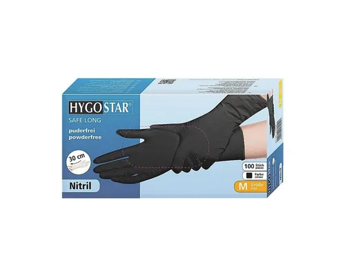 Franz Mensch Einweghandschuhe SAFE LONG (100-St) 100 Stck./Pack, lebensmittelecht, extra lang, latex-/ puderfrei