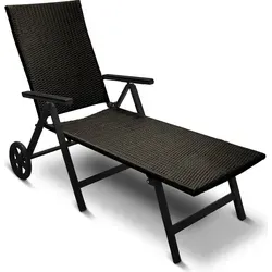 Aluminium Polyrattan Rollliege