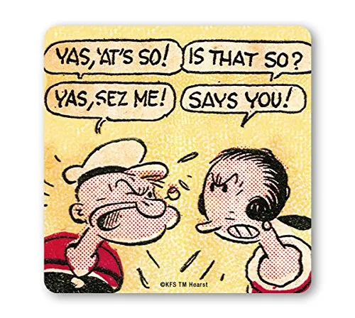 Logoshirt® Popeye der Seemann Popeye & Olivia Says You Untersetzer Kork