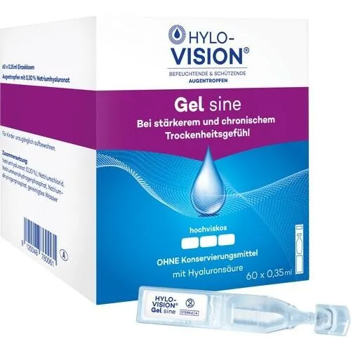 Produktbild Hylo-Vision Gel sine Einzeldosispipetten Augentropfen 21 ml