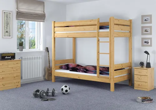 Etagenbett extra stabil 80x190 mit wählbarem Zubehör