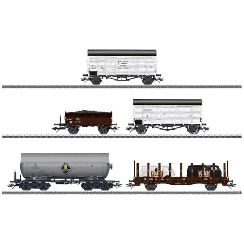 Märklin 48834 Güterwagen-Set Fischtransport DSB 1:87 Spur H0 AC - Güterwagen, ideal für Modellbahnanlagen, detailgetreue Nachbildung des Fischtransports für authentische Szenarien.