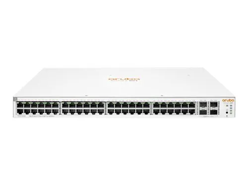 HP Enterprise 48+4P Instant On 1930 M RM PoE 370W 4SFP+ - Netzwerk-Switch mit 48 Ports, ideal für moderne Netzwerkinfrastrukturen, bietet Power over Ethernet (PoE) für flexible und effiziente Stromversorgung.