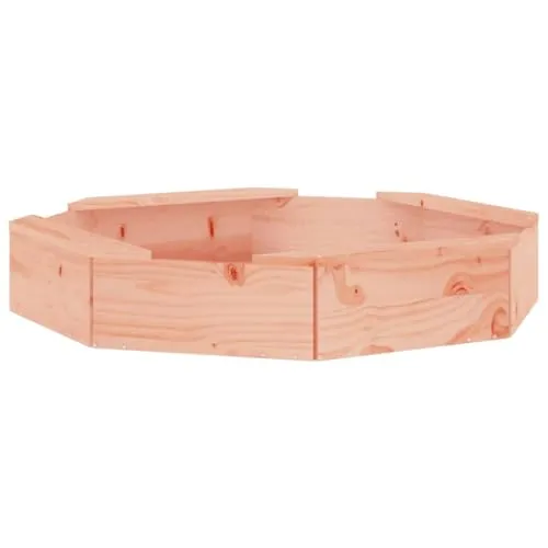 vidaXL Achteck Sandkasten mit Sitzen aus Douglasienholz - Stabiler Sandkasten für kreative Sandspiele, aus massivem Douglasienholz gefertigt. Mit bequemen Sitzflächen und bodenlosem Design für optimale Belüftung und Wasserabfluss.