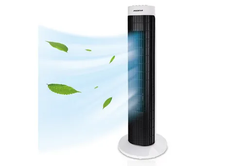 Aigostar Turmventilator - Energiesparender Leiser Ventilator mit 85° Oszillation - Turmventilator für Zuhause mit 3 Geschwindigkeitsstufen und 2h Timer. Genießen Sie eine leistungsstarke Luftzirkulation von 103,6 m/min für erfrischende Kühle.