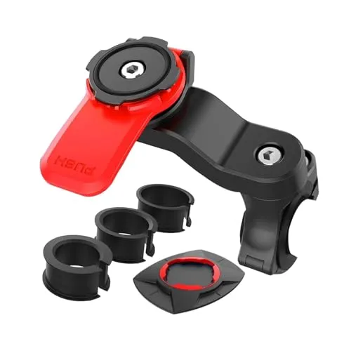 Taomeng Motorrad-Lenkerhalterung, universelle Fahrradhalterung für Fahrrad und Motorrad, Handyhalterung für MTB, abnehmbar & universell, um 360 ° drehbar