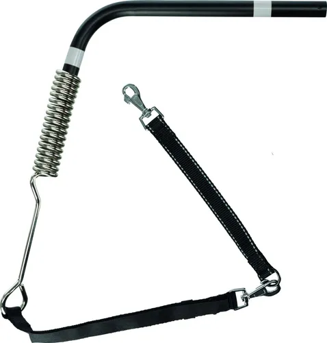 Trixie 1287 Hunde Biker-Set, Größe S-M - Freihandleinen für Hunde, ideal für kleine und mittelgroße Hunde, mit ruckdämpfender Feder und reflektierenden Elementen für mehr Sicherheit beim Biken.