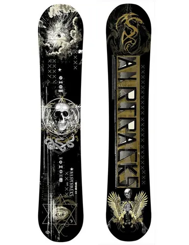 Airtracks Snowboard Snowboard WOW Carbon Hybrid Rocker, Hybrid Rocker Profile, Wide Shape / 155 160 164 cm