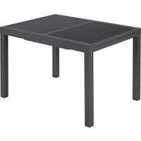 LIVARNO® Alu-Gartentisch »Houston / Toronto« grau, 120-180 cm