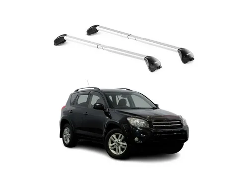 OMAC Dachträger für Toyota RAV4 (2006-2018) – Abnehmbarer Aluminium Grundträger - Leichter, multifunktionaler Dachträger aus Aluminium für den Toyota RAV4. Mit einer maximalen Belastbarkeit von 100 kg ideal für den Transport von Gepäck und Ausrüstung.