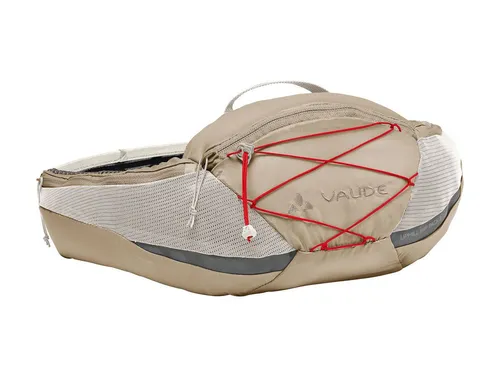 Vaude Uphill Hip Pack 2 - STK - linen - Gürteltaschen für Radfahrer: Mit nur 200 g ist dieser ultraleichte Hip Pack ideal für schnelle Touren. Er bietet 2 l Volumen, einen rutschfesten Sitz und ist umweltfreundlich aus recycelten Materialien hergestellt.