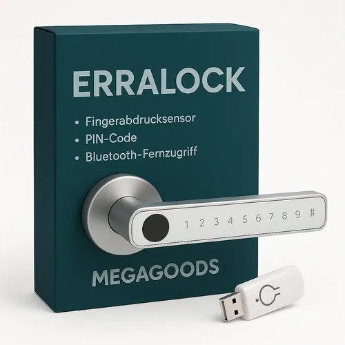 M5 Türschloss Fingerprint Bluetooth Code Keycard Smart DE. von MAVURA