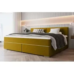 99rooms Phönix Familienbett Boxspringbett 260×200 cm Gelb