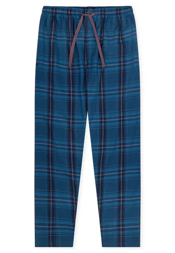 Schiesser Herren Schlafhose lang Web-Mix + Relax-Organic Cotton - Schlafanzughosen für Herren, aus angenehm weicher Webware mit seitlichen Taschen und einem bequemen Bund mit Knopf und Bindeband für optimalen Tragekomfort.