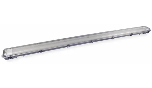 BLULAXA LED-Feuchtraum-Wannenleuchte HumiLED vari, 2x 24W - Deckenleuchte mit IP65 Schutz, ideal für feuchte Umgebungen wie Keller oder Garagen. Robustes Gehäuse und austauschbare Feinsicherung bieten Sicherheit und Langlebigkeit.