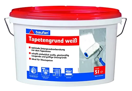 baufan Tapetengrund Weiß 5L