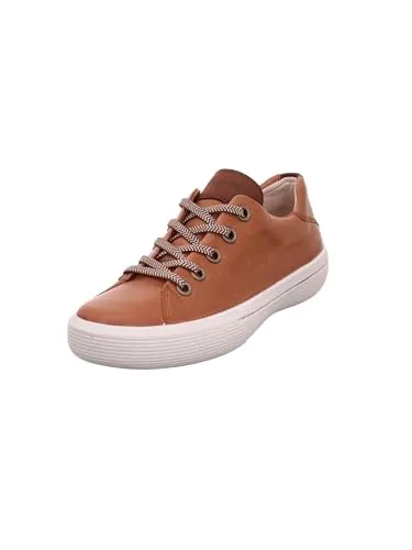 Legero Damen Fresh Sneaker, Cognac 3300, 39 EU - Damen-Sneaker aus supersoftem Leder mit hervorragender Dämpfung und rutschfester PU-Sohle für ein unvergleichliches Leichtigkeitsgefühl.