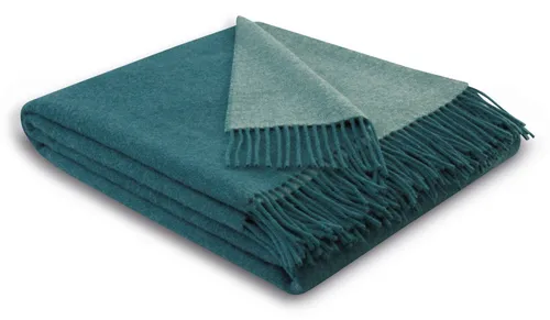 Biederlack Plaid Teal-Green Doubleface-Look 130x170 cm von Biederlack