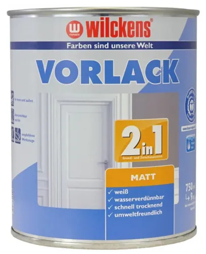 Produktbild Wilckens® Vorlack 2in1 weiß matt 750 ml