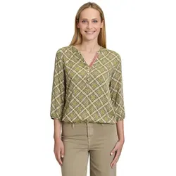 Cartoon Casual-Bluse Damen Viskose grün gemustert von Cartoon