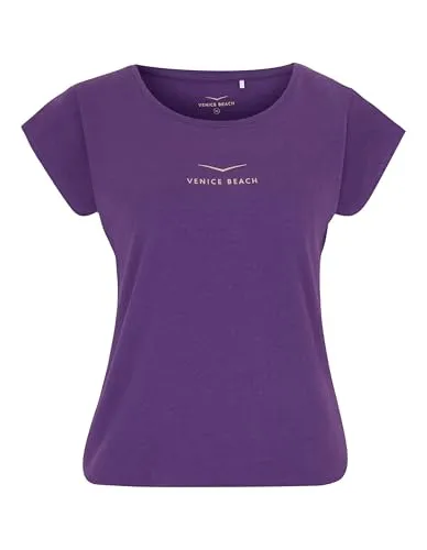 Venice Beach T-Shirt VB Wonder Crocus, XS - Stylisches Design - Komfortables T-Shirt mit Rundhalsausschnitt und Gummibund, ideal für lässige Outfits. Hergestellt aus einer hochwertigen Baumwoll-Modal-Mischung für ein angenehmes Tragegefühl.