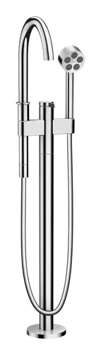Axor One Einhebel-Wannenmischer - Chrom - 48440000 - Eleganter bodenstehender Wannenmischer mit Hebelgriff, für stilvolle Badezimmergestaltung und präzise Temperaturkontrolle.