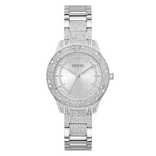 Guess Quarzuhr SHOOTING STAR GW0746L1 - Elegante Damenuhr mit Kristallsteinen - Damenuhren mit Quarzwerk, elegantem Design und funkelnden Kristallsteinen. Perfekt für festliche Anlässe und den täglichen Gebrauch.