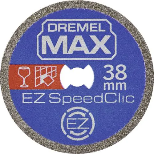 Dremel Max Trennscheibe Diamant Ø 38 mm SC545DM - Schleif- & Trennscheiben, hochwertige Diamant-Trennscheibe für präzise Schnitte in verschiedenen Materialien, ideal für Heimwerkerprojekte.