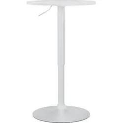 CLP Stehtisch rund höhenverstellbar Xanten – Weiß, Ø 52 cm in weiß von CLP