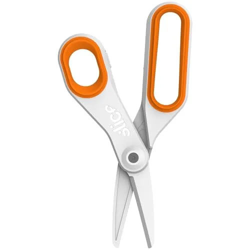 Slice Scissors 10545 große Keramikschere - Schneiden & Scheren – Rostfreie Zirkonoxid-Keramikklinge, bleibt 11 x länger scharf als Stahl, ideal für sichere Handhabung und einfache Reinigung.