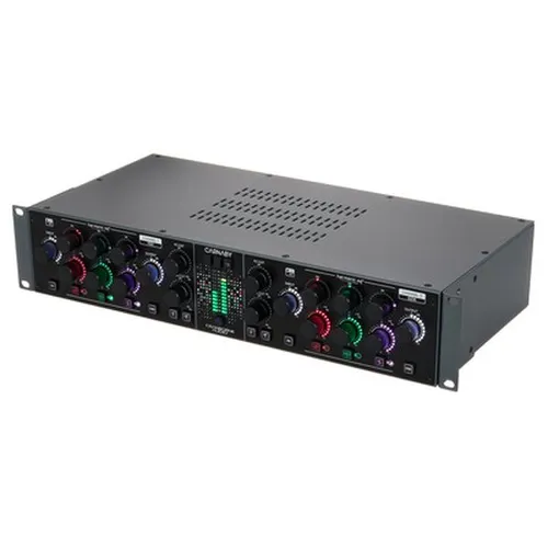Cranborne Audio Carnaby HE2 - Wallbox mit digital gesteuertem Stereo EQ; bietet 3 Betriebsmodi, fernsteuerbar über USB-C und Netzwerk, ideal für professionelle Audioanwendungen.