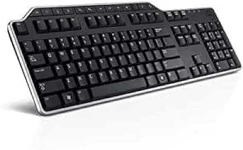 Dell KB-522 USB Tastatur - Standard PC-Tastatur in italienischem Layout, ideal für Büroanwendungen mit komfortabler Nutzung und langlebiger Bauweise.