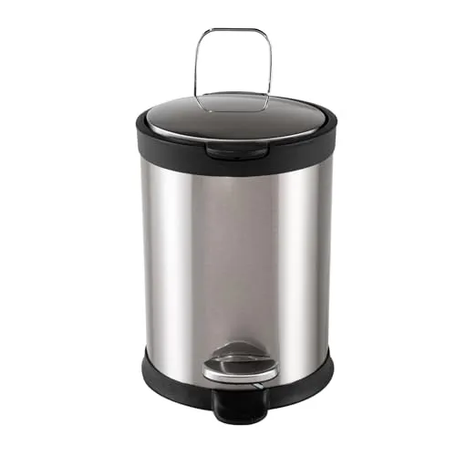 HTI living Treteimer Edelstahl Jannik 3 Liter Mülleimer Kosmetikeimer mit Soft-Close-Deckel