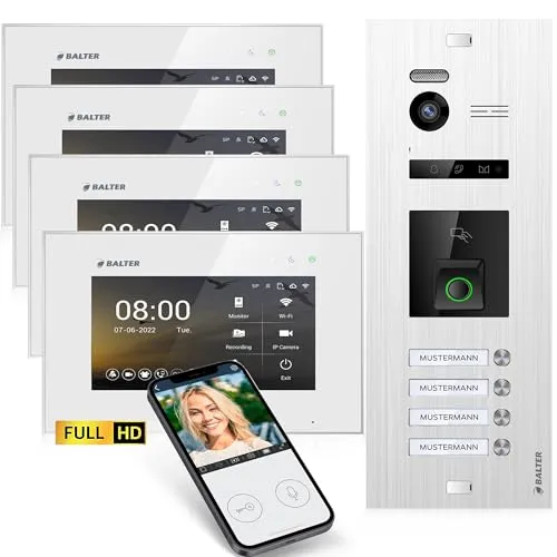 Balter EVO-HD Video Türsprechanlage mit Fingerprint von Balter