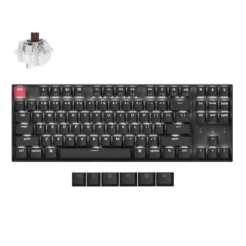Produktbild Keychron K8 Kabellose Mechanische Tastatur Version 2, QWERTY US, K8X-A3, Brown