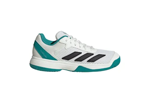 adidas Performance COURTFLASH KIDS TENNISSCHUH - Tennisschuh für Kinder in Grau, Größe 28,5 EU - Laufschuhe für Kinder, ideal für Tennis mit schnürbarem Verschluss und bequemer Passform für optimale Bewegungsfreiheit.