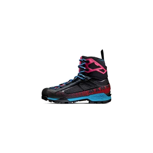 Mammut Taiss Light Mid GTX Damen Wanderschuhe - Schwarz/Blaut - Wasserdichte Bergschuhe mit hervorragender Leichtigkeit und Performance, ideal für alpines Gelände. Perfekte Kombination aus Contact Control und Vibram Litebase für höchste Haltbarkeit.