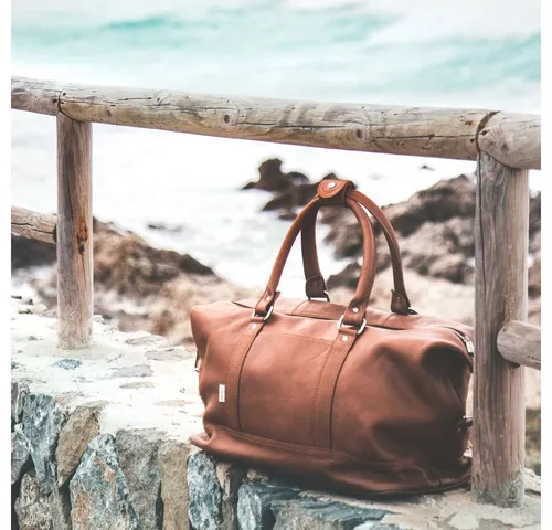 Jahn-Tasche Reisetasche Große Reisetasche Weekender Gr. L Nappa-Leder Cognac, Jahn-Tasche 697