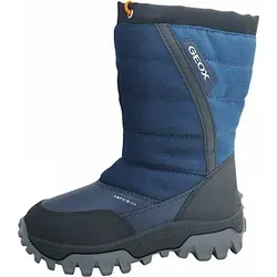 Geox J Himalaya Boy B ABX Snow Boot - Navy/LT Blue, 38 EU - Wanderschuhe mit maximaler Wasserundurchlässigkeit und Atmungsaktivität für optimalen Schutz bei Regen. Schnelles Anziehen und warmes Innenfutter sorgen für Komfort im Winter.