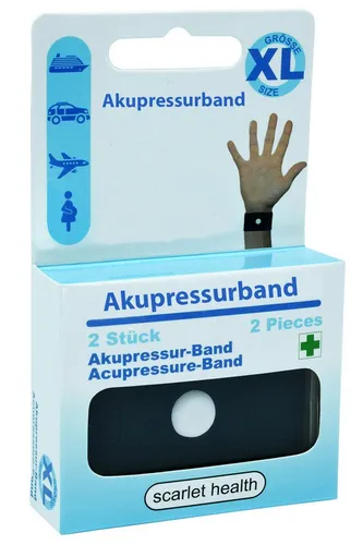 scarlet products Akupressur-System-Bandage, scarlet health, Akupressurband »Sea«, 1 Paar elastische Armbänder