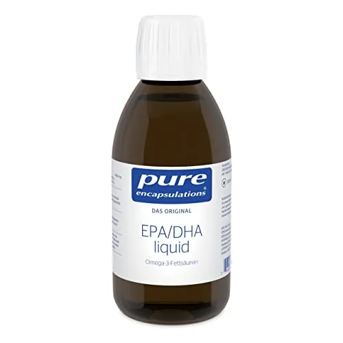 Pure Encapsulations EPA/DHA Liquid 200 ml - Omega-3-Fettsäuren für Herz und Gehirn, hoch dosiert und geschmacksneutral, ideal bei fischarmer Ernährung oder Schluckschwierigkeiten.