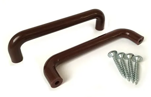 Möbelgriffe Kunststoff Bügelgriffe dunkelbraun BA 96 mm