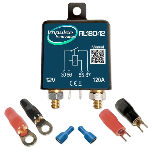 Trennrelais RL180-12 12V 120A 180A Car-HiFi Batterie Trennschalter Anschluss-Set