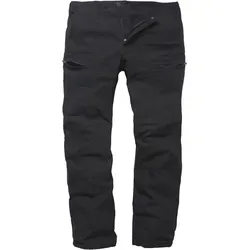Vintage Industries Kenny Textilhose - Schwarz - W33 - Motorradhosen aus elastischem Stoff mit Cargo-Taschen und YKK-Reißverschlüssen für eine normale Passform und hohen Tragekomfort.