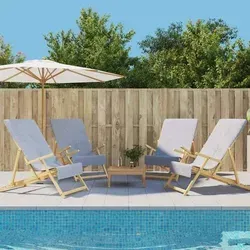 vidaXL Strandtücher 4 Stk. Grau in grau von vidaXL